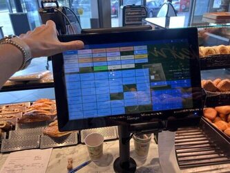 Touchkasse 15,6 Zoll Posiflex RT-5016K-B mit Kundendisplay