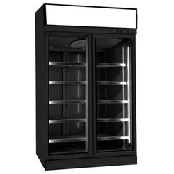 Tiefkühlschrank mit 2 Glastüren INS-1000F BL