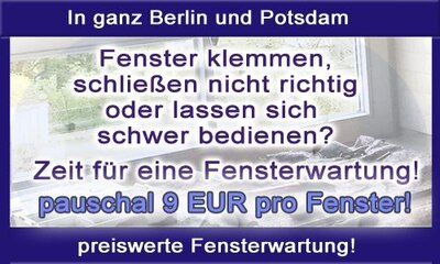 Fensterreparaturen für Berlin und Brandenburg