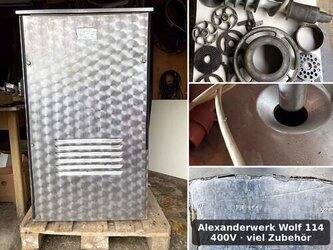 Fleischwolf Alexanderwerk 114 Standwolf 400V Metzgerei