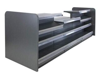 Verkaufstheke mit abgesenktem Boden