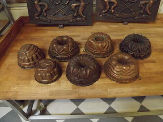 antike Kupfer Gugelhupfformen