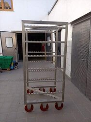 Rauchwagen Edelstahl (2 Stück)