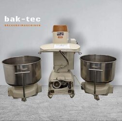 Boku Spiralkneter für max. 160 kg Teig mit 2 Kesselwagen