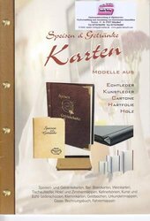 Speisen- und Getränkekarten-Mappen aus Kunst- oder Echtleder