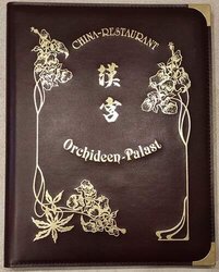 Speisekartenmappen aus Kunstleder