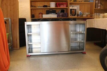 Küchenschrank, Edelstahl, HAKA