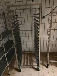 Edelstahl Frosterwagen - Einschubwagen 60×80  20 Einschübe