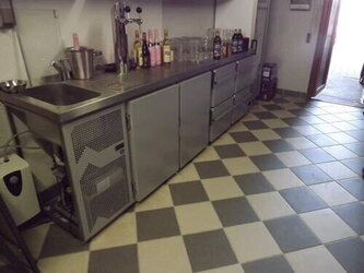 Schanktheke gekühlt Edelstahl