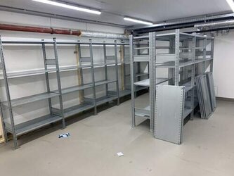 diverse gebrauchte Regale für Lager, Keller und Laden