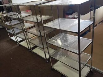 Vitrinen für Laden, Lager aus Holz und Metall