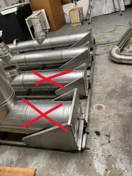 Gebrauchter Schornstein - Kamin, Edelstahl