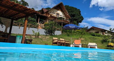 Pension und eine Kaffeeplantage im Bereich Santa Leopoldina, Brasilien