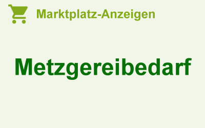 Metzgereibedarf für Handwerk & Industrie
