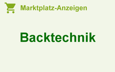 Backtechnik für Handwerk & Industrie
