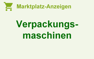 Verpackungsmaschinen für Handwerk & Industrie
